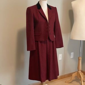 Thrifted vintage saville burgundy suit